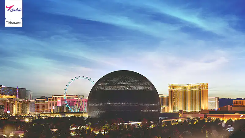 بزرگترین نمایشگر LED کروی جهان در لاس وگاس