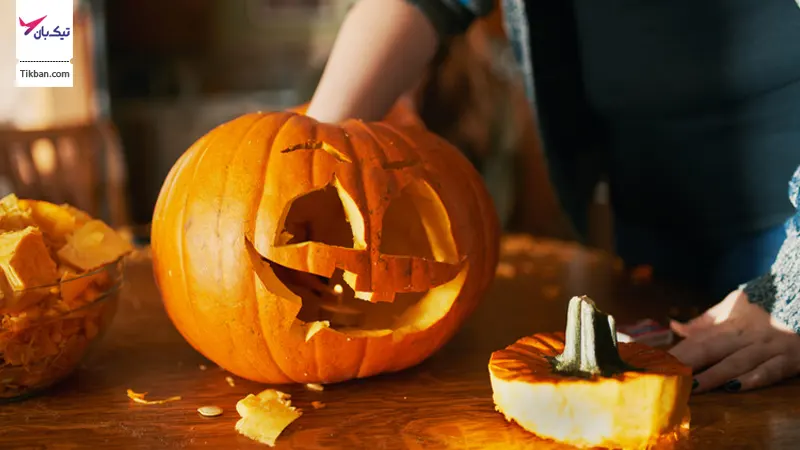 تهیه کدو هالووین