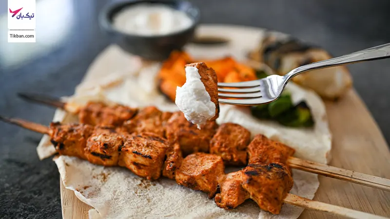 شش تاووک، جوجه کباب عربی