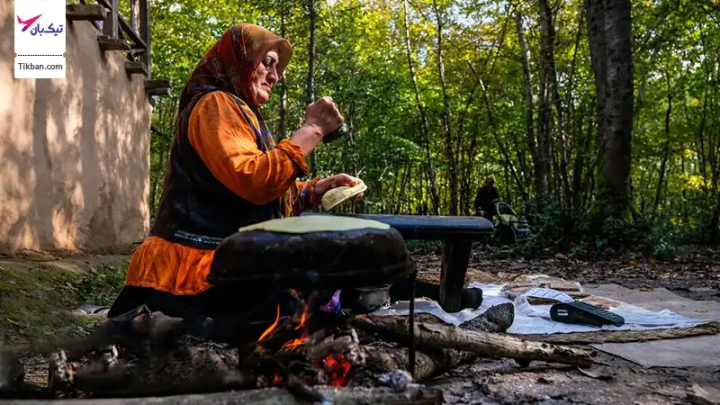 پخت نان سنتی گیلان