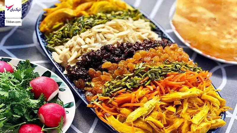 مرصع پلو، لوکس ترین شام چهارشنبه سوری