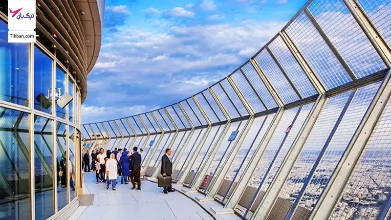 نمایی پانوراما از کل شهر در برج میلاد تهران