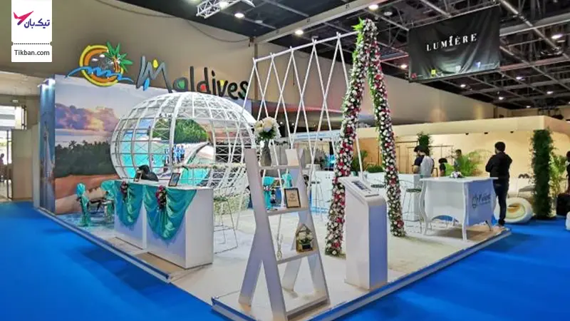 غرفه تالارها و باغ تالارهای دبی در نمایشگاه عروس