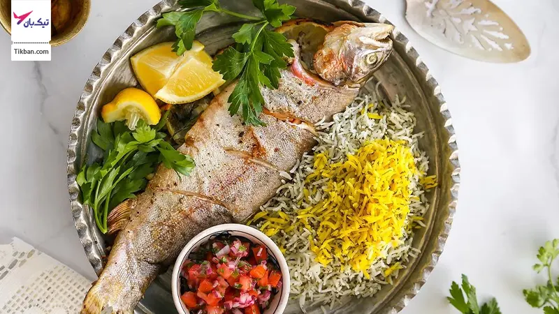 سبزی پلو با ماهی شب عید