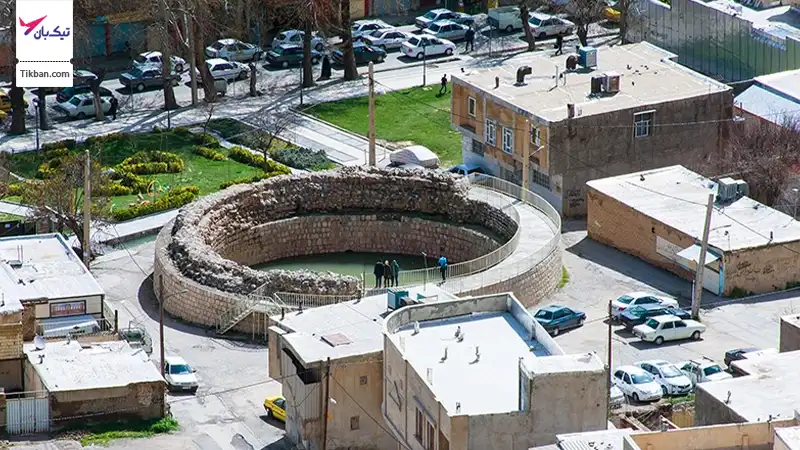 نمای کلی از گرداب سنگی