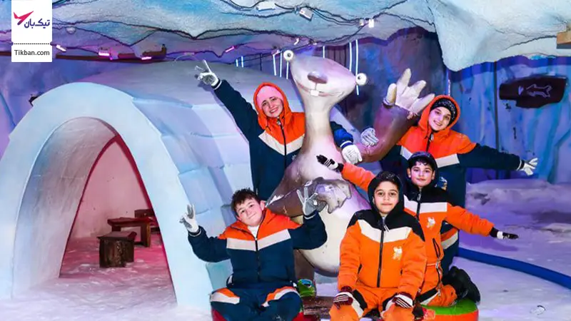 خانه اسکیموها در پارک برفی