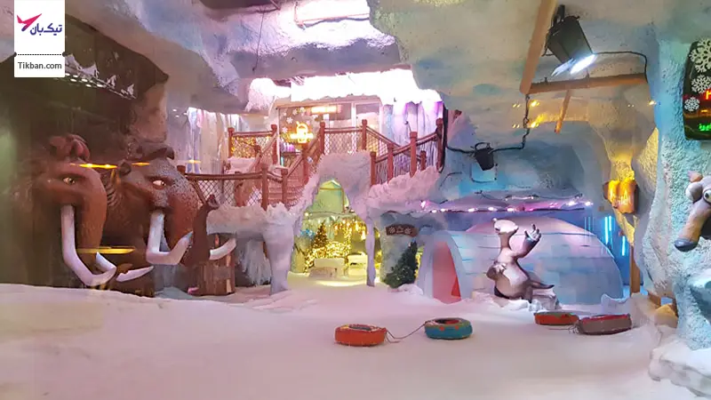 نمای کلی پارک برفی مشهد